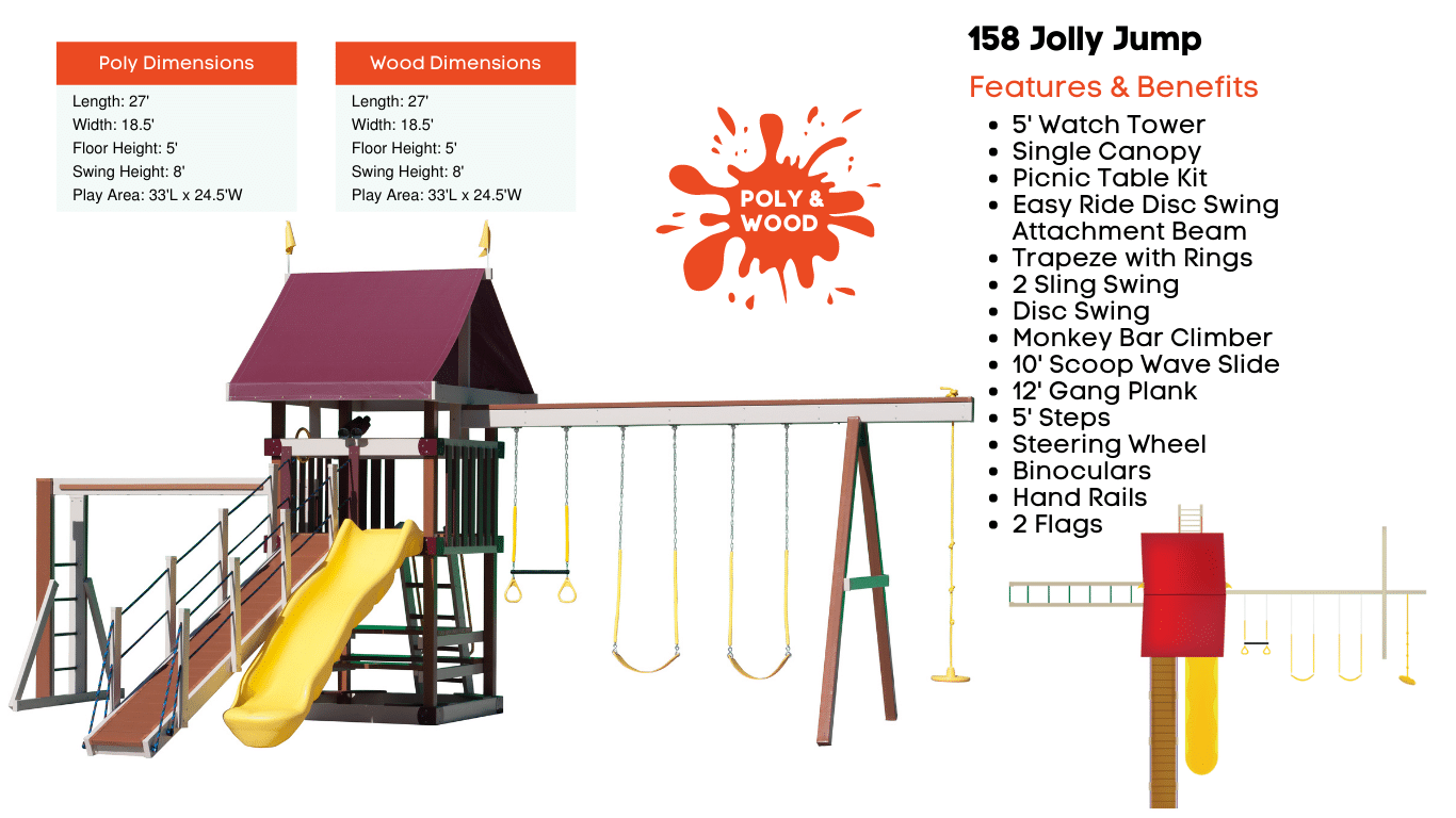 P158 Poly Jolly Jump - Playset