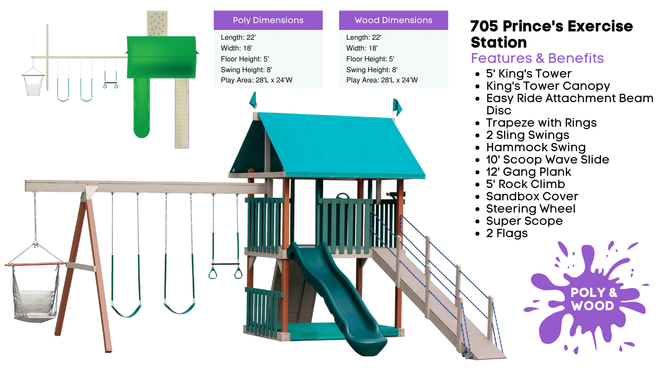 705 Prince’s Exercise Station - Playset