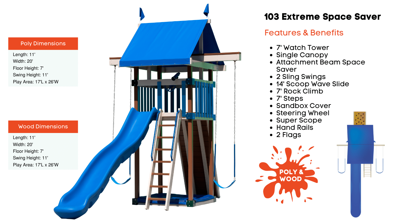 P103 Poly Extreme Space Saver - Playset