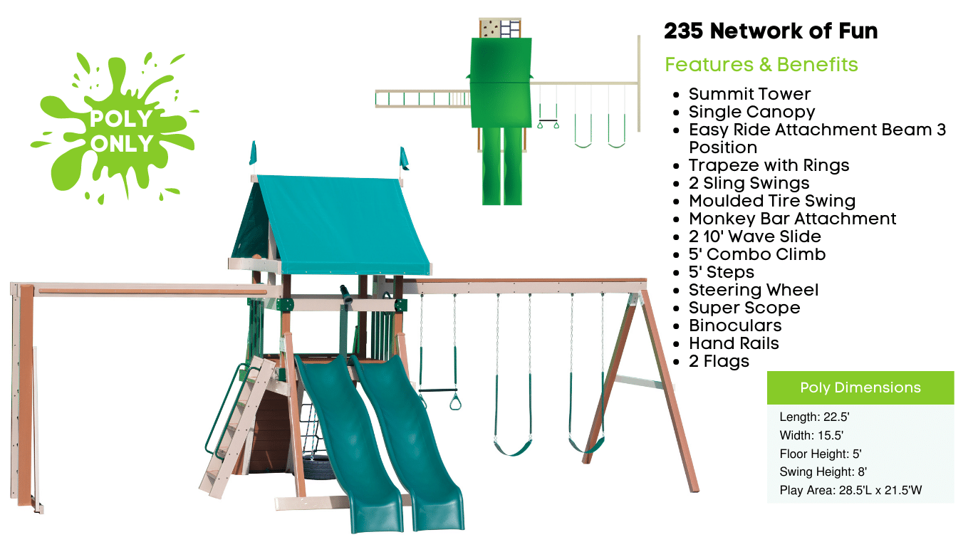 235 Poly Network of Fun - Playset
