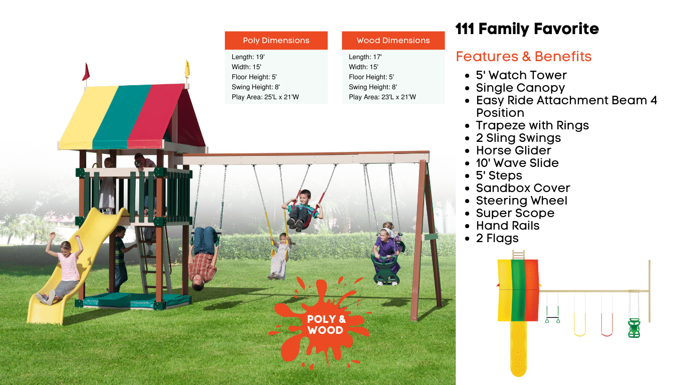 P111 Poly Family Favorite - Playset