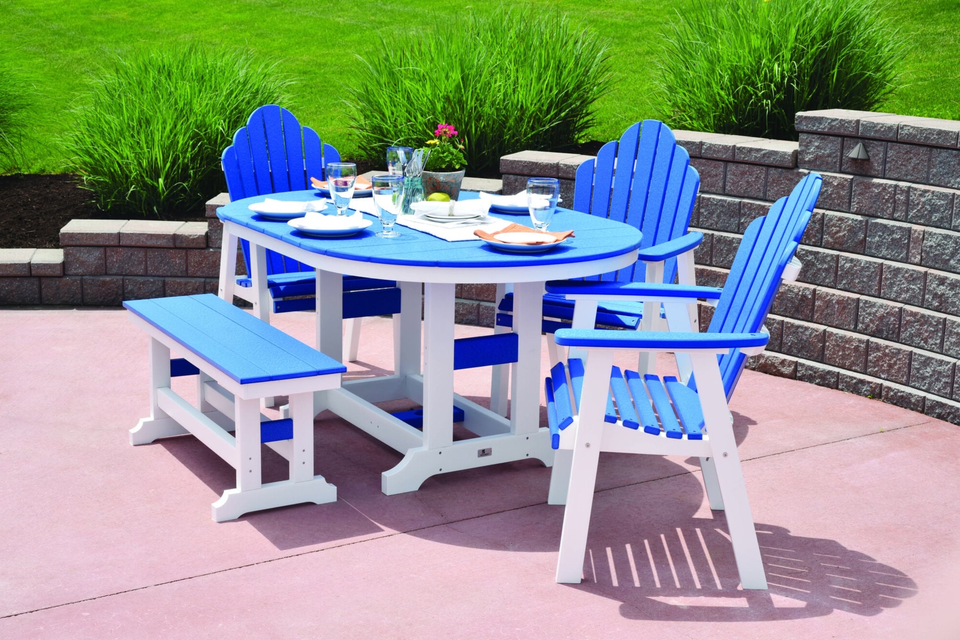Dining set with bench and dining chairs