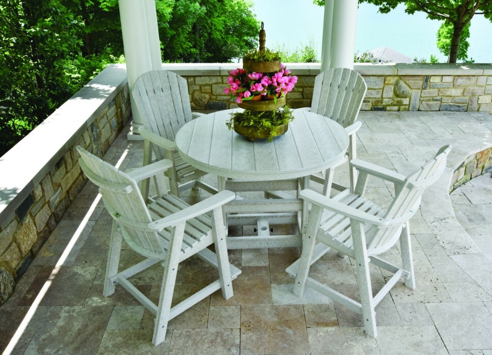 garden classic dining set with comfo back chairs