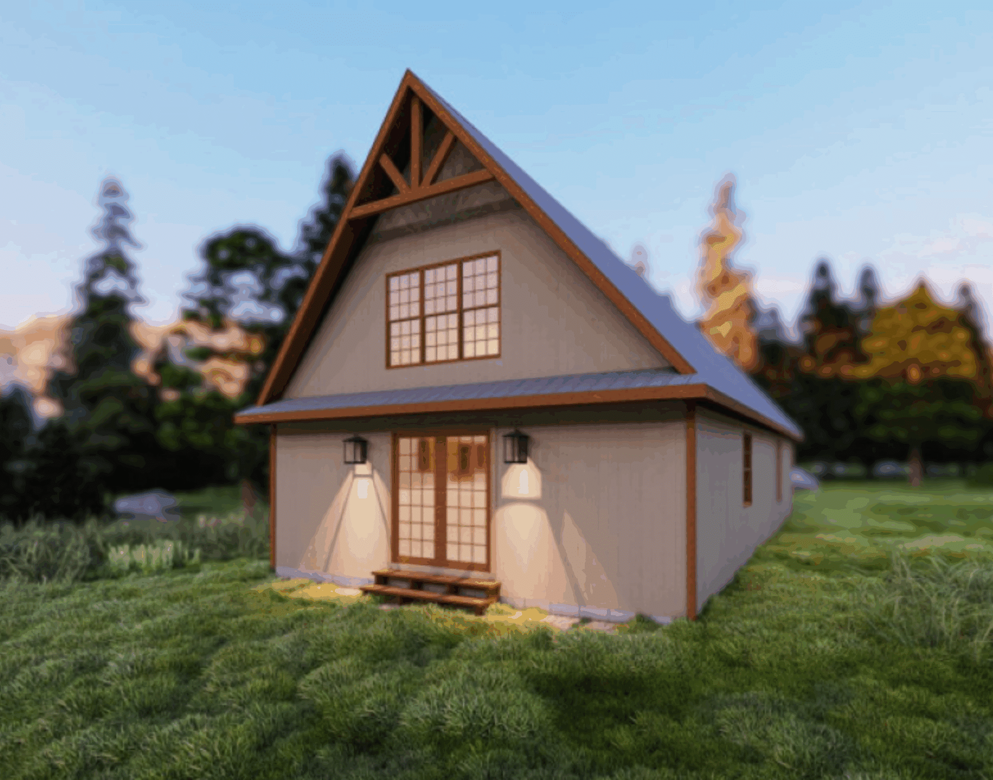 A frame cottage