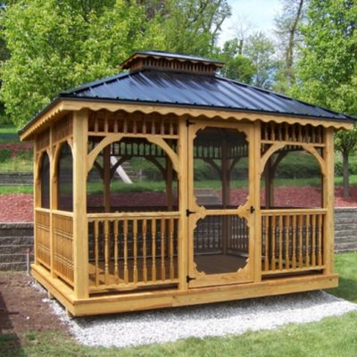 Square Wood Gazebos